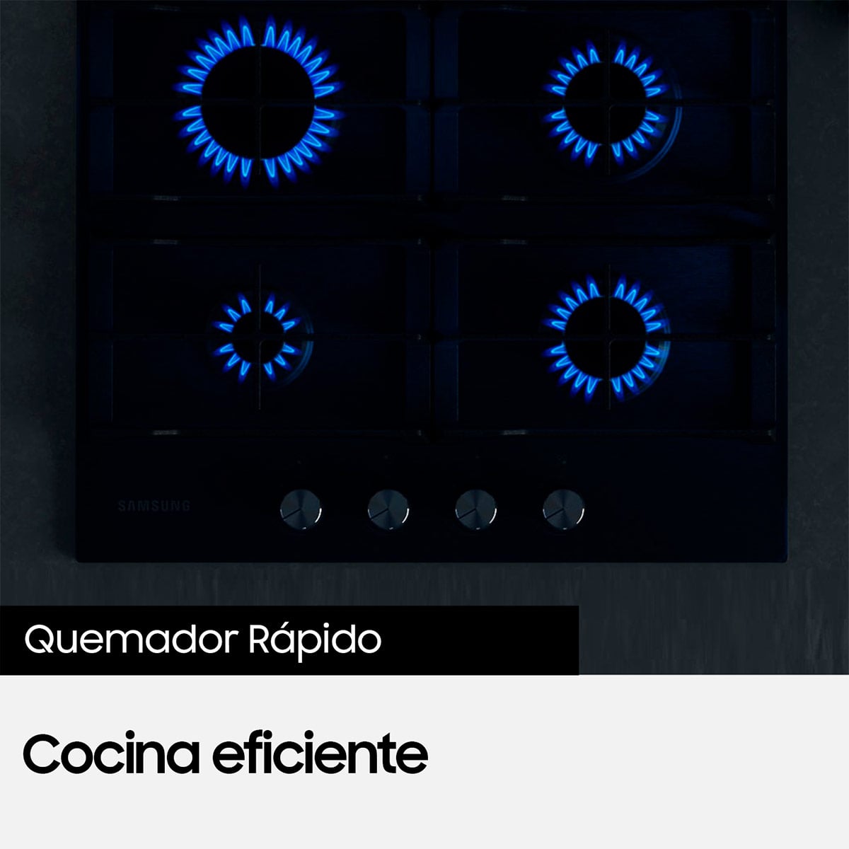 ENCIMERA GAS LICUADO SAMSUNG 4 QUEMADORES NA64D3010AK/ZS - 3