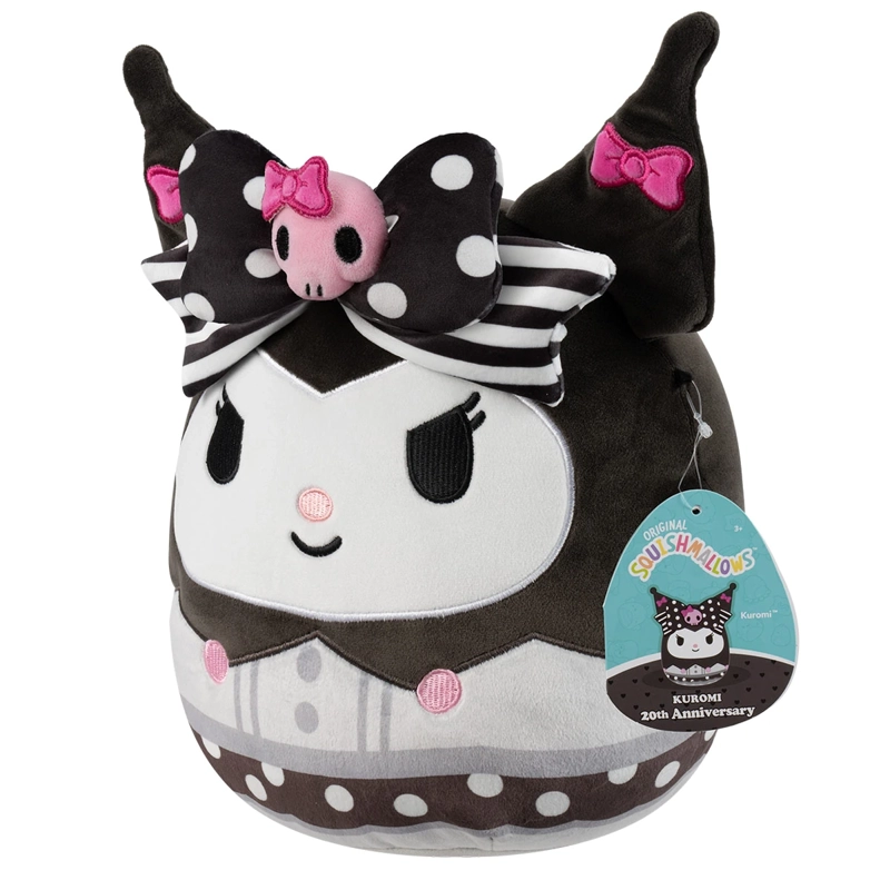 PELUCHE KUROMI/MY MELODY ANIVERSARIO 25CM - MODELO ALEATORIO - 1