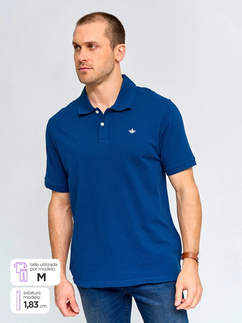 POLERA HOMBRE DOCKERS ALGODÓN MANGA CORTA PIQUÉ - 1
