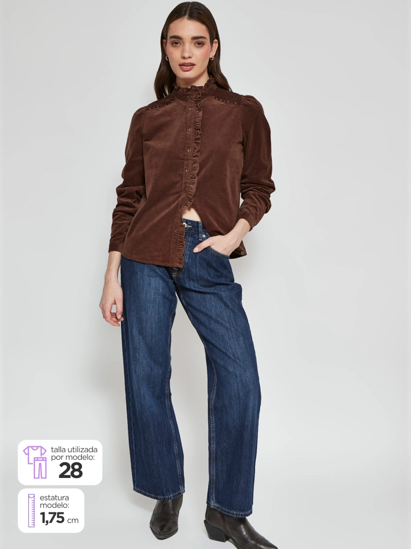 JEANS MUJER PEPE JEANS LOOSE STRAIGHT ALGODÓN  - 1