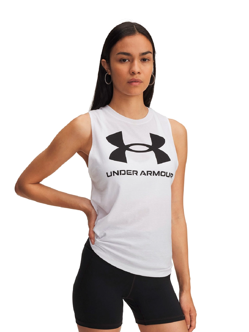 UNDER ARMOUR POLERA SIN MANGAS MUJER UNDER ARMOUR LOGO TANK