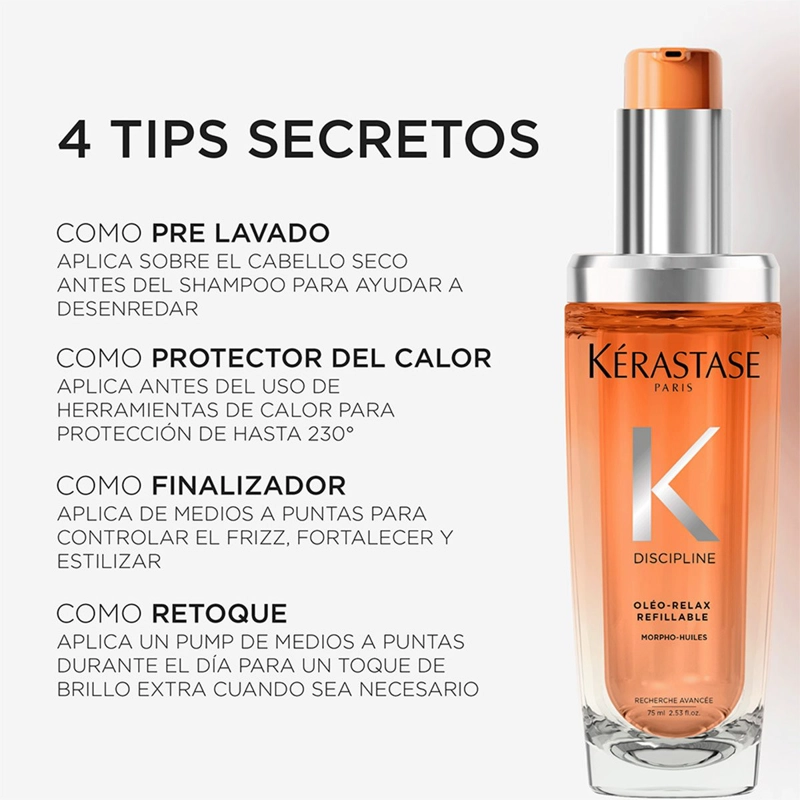 RECARGA ACEITE KÉRASTASE DISCIPLINE OLÉO-RELAX 75 ML - 9