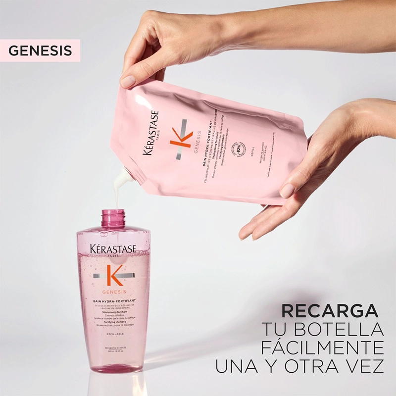 RECARGA SHAMPOO ANTI-CAÍDA GENESIS BAIN HYDRA-FORTIFIANT 500ML KÉRASTASE - 2