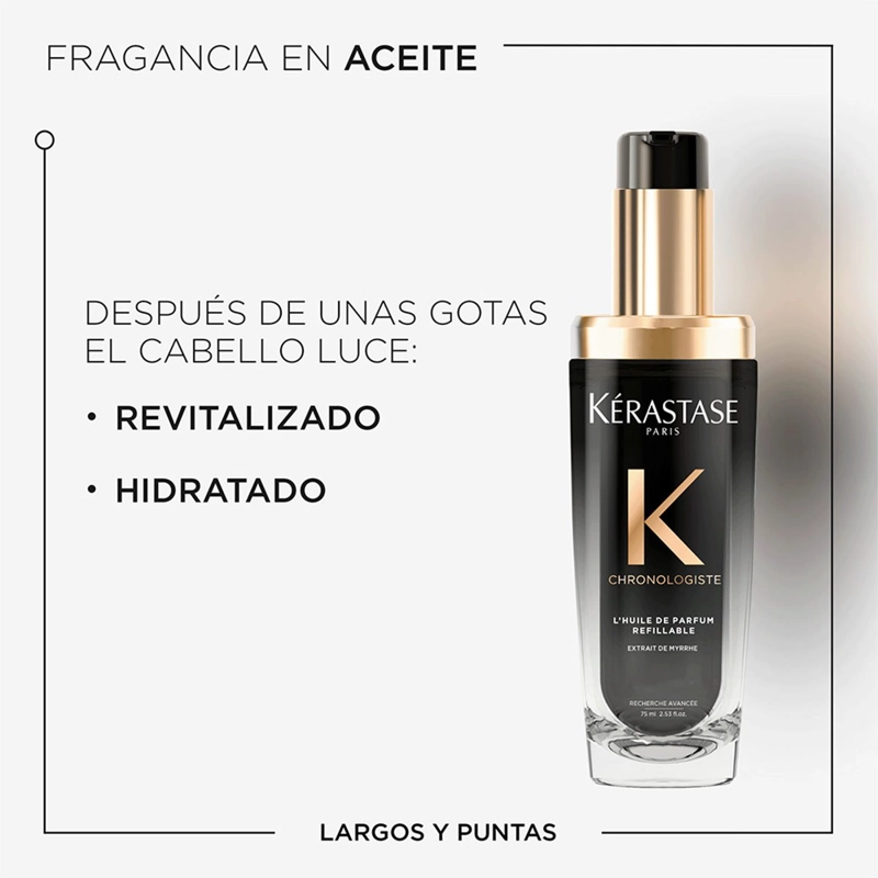 RECARGA ACEITE REVITALIZANTE KÉRASTASE CHRONOLOGISTE L'HUILE DE PARFUM 75ML - 8