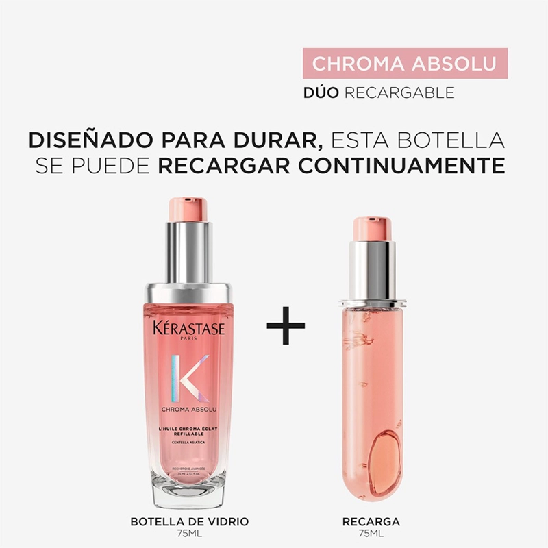 RECARGA ACEITE REPARADOR KÉRASTASE CHROMA ABSOLU ÉCLAT RACIANCE 75 ML - 5