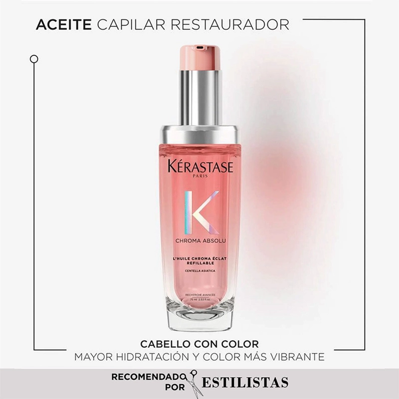 ACEITE REPARADOR KÉRASTASE CHROMA ABSOLU ÉCLAT RADIANCE 75 ML - 2
