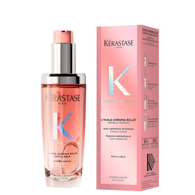 ACEITE REPARADOR KÉRASTASE CHROMA ABSOLU ÉCLAT RADIANCE 75 ML - 3