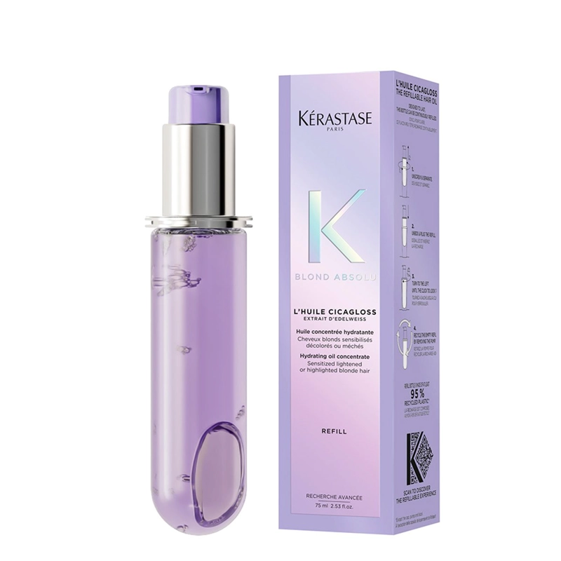 RECARGA ACEITE HIDRATANTE KÉRASTASE BLOND ABSOLU L'HUILE CICAGLOSS 75ML  - 3