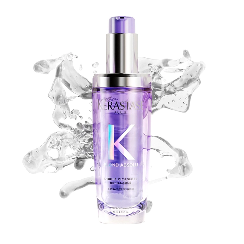 RECARGA ACEITE HIDRATANTE KÉRASTASE BLOND ABSOLU L'HUILE CICAGLOSS 75ML  - 9