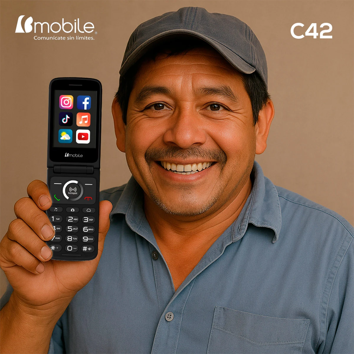 CELULAR BÁSICO BMOBILE C42 - 10