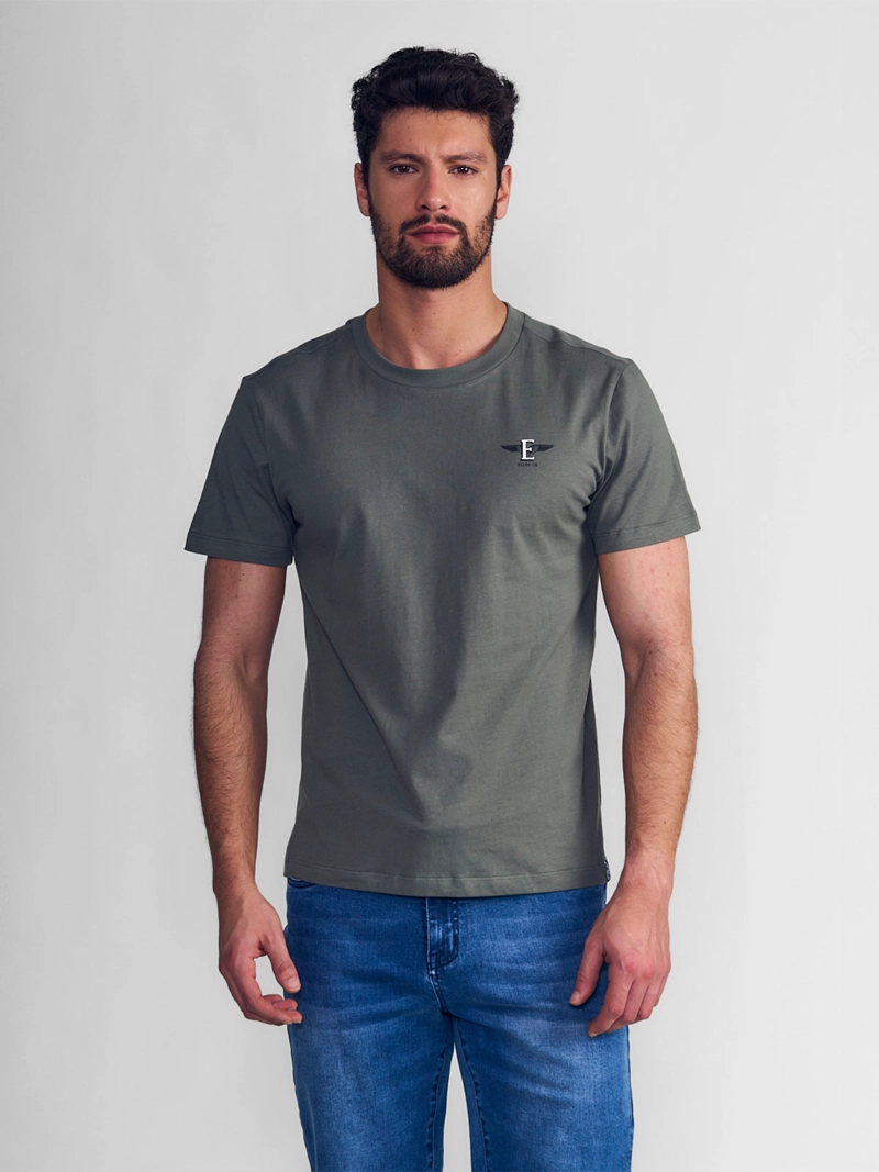 POLERA HOMBRE ELLUS ALGODÓN MANGA CORTA - 1