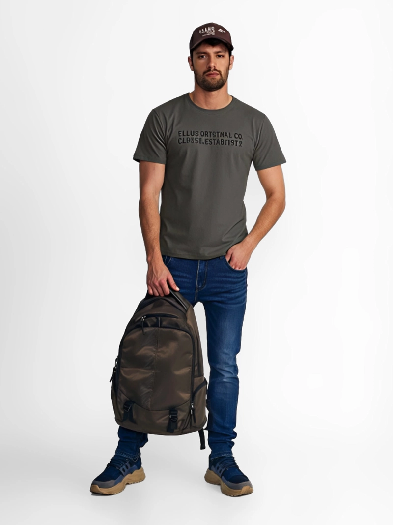 POLERA HOMBRE ELLUS ALGODÓN MANGA CORTA - 5