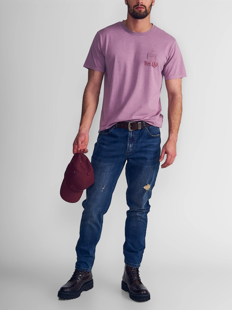 POLERA HOMBRE ELLUS ALGODÓN MANGA CORTA - 5