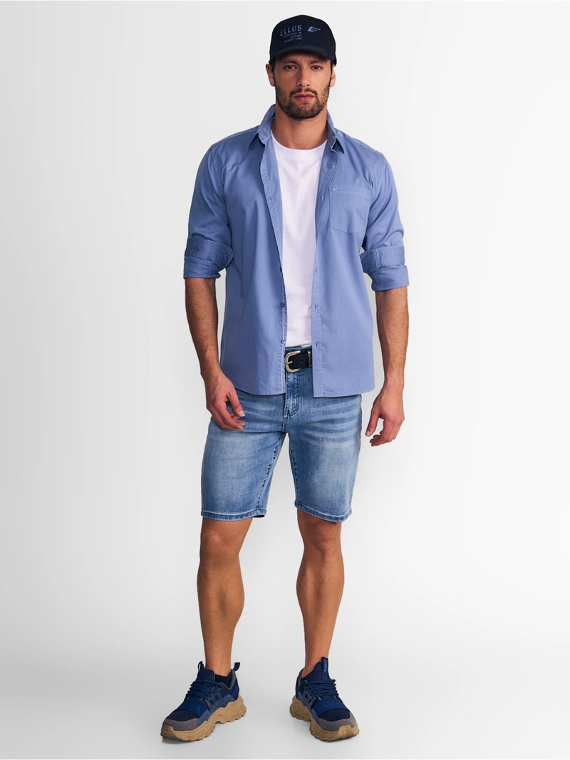 CAMISA MANGA LARGA HOMBRE ELLUS AZUL - 5