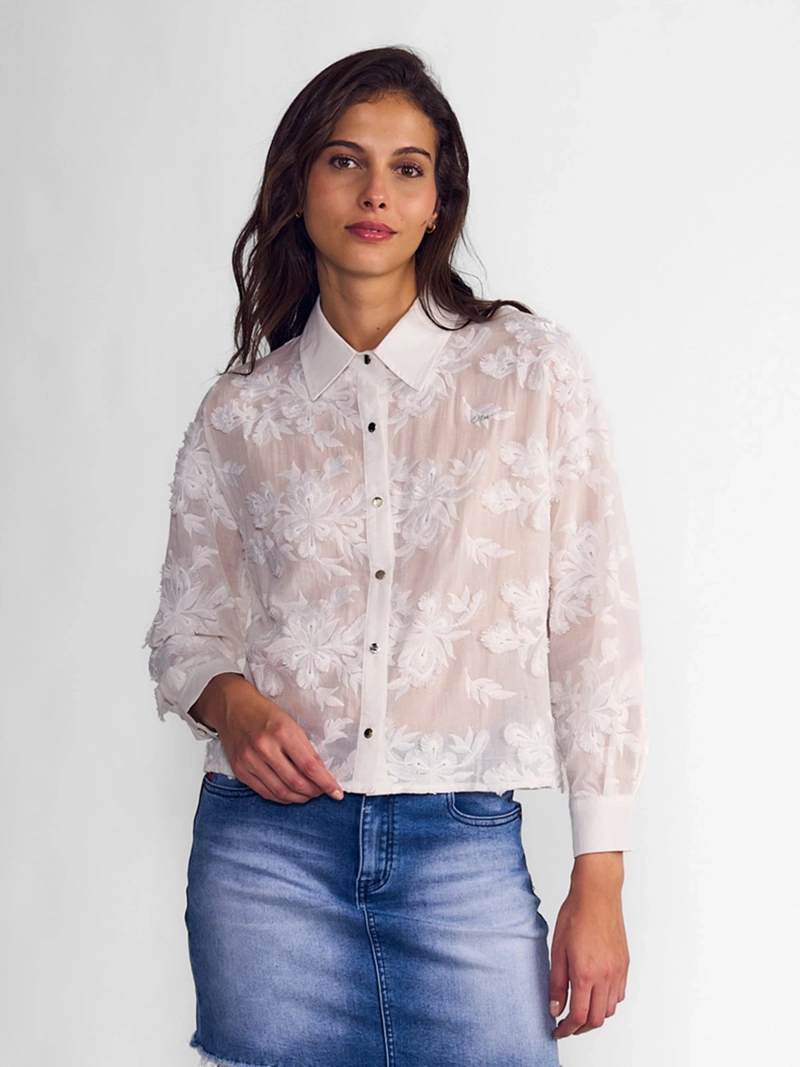 BLUSA MUJER ELLUS MANGA LARGA ALGODÓN