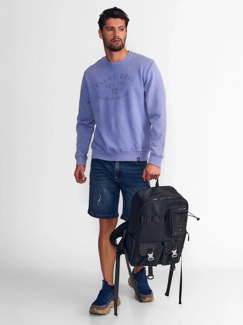 POLERÓN HOMBRE ELLUS AZUL CON ESTAMPADO - 5