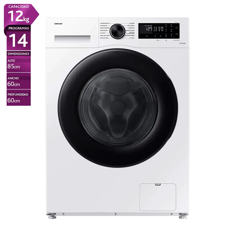 LAVADORA CARGA FRONTAL SAMSUNG WW12CGC04DAE 12KG BLANCO - 1