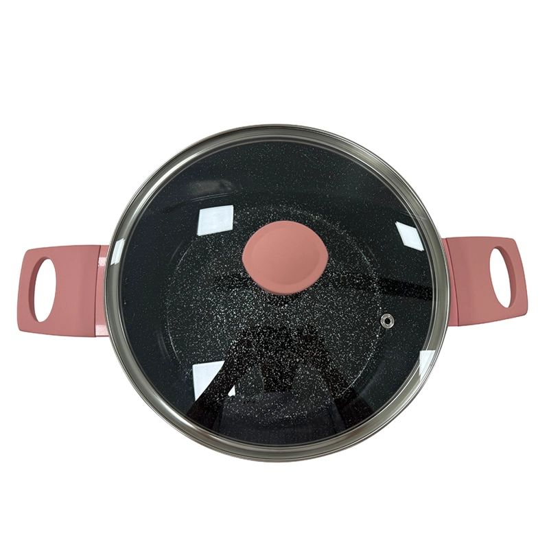 BATERÍA DE COCINA KITCHENWARE BRISTOL 5 PIEZAS  CERÁMICA ROSA - 5