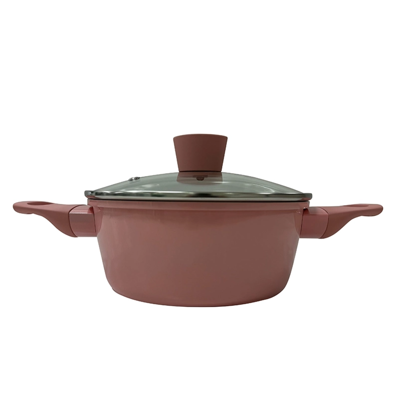 BATERÍA DE COCINA KITCHENWARE BRISTOL 5 PIEZAS  CERÁMICA ROSA - 6