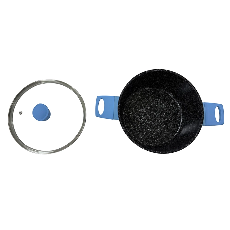 BATERÍA DE COCINA KITCHENWARE BRISTOL 5 PIEZAS  CERÁMICA AZUL - 4