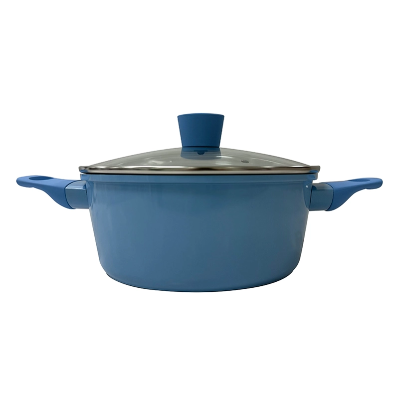BATERÍA DE COCINA KITCHENWARE BRISTOL 5 PIEZAS  CERÁMICA AZUL - 5
