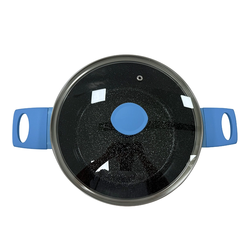 BATERÍA DE COCINA KITCHENWARE BRISTOL 5 PIEZAS  CERÁMICA AZUL - 6