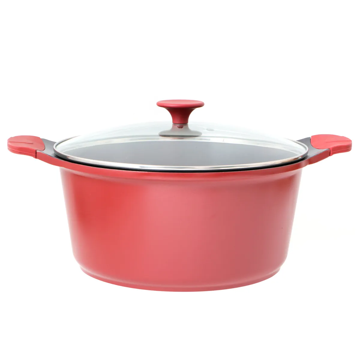 BATERÍA DE COCINA KITCHENWARE BERRIES CERÁMICA 7 PZS BURDEO - 4