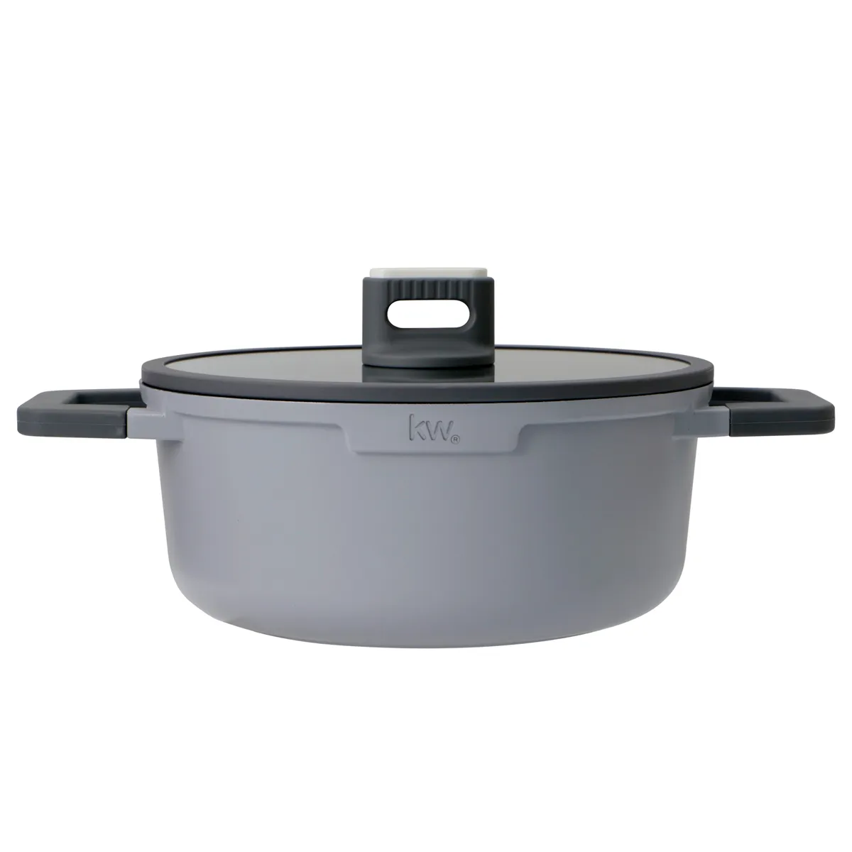 BATERÍA DE COCINA KITCHENWARE CHELSEA CERÁMICA 7 PZS GRIS - 4