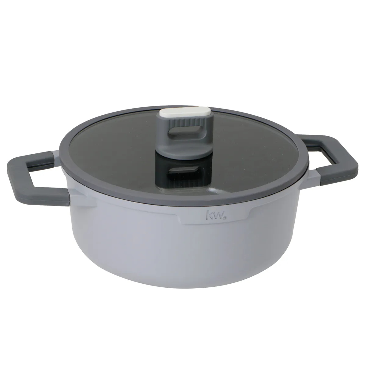 BATERÍA DE COCINA KITCHENWARE CHELSEA CERÁMICA 7 PZS GRIS - 5