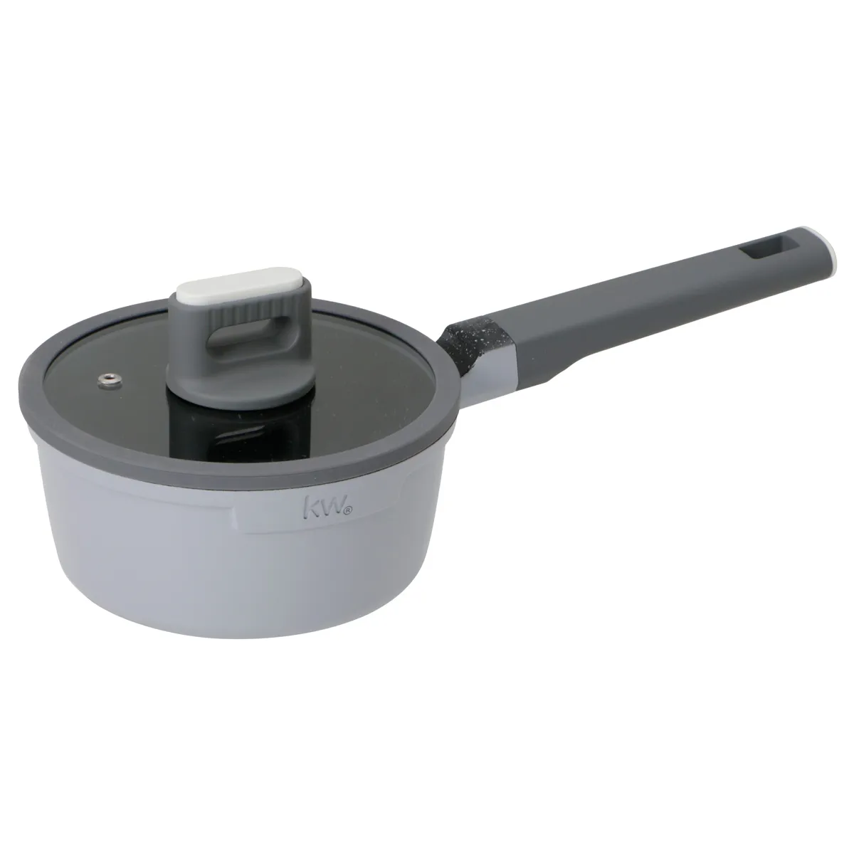 BATERÍA DE COCINA KITCHENWARE CHELSEA CERÁMICA 7 PZS GRIS - 7