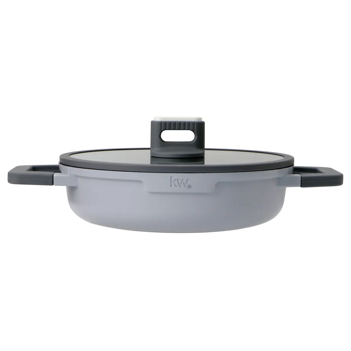 BATERÍA DE COCINA KITCHENWARE CHELSEA CERÁMICA 7 PZS GRIS - 8