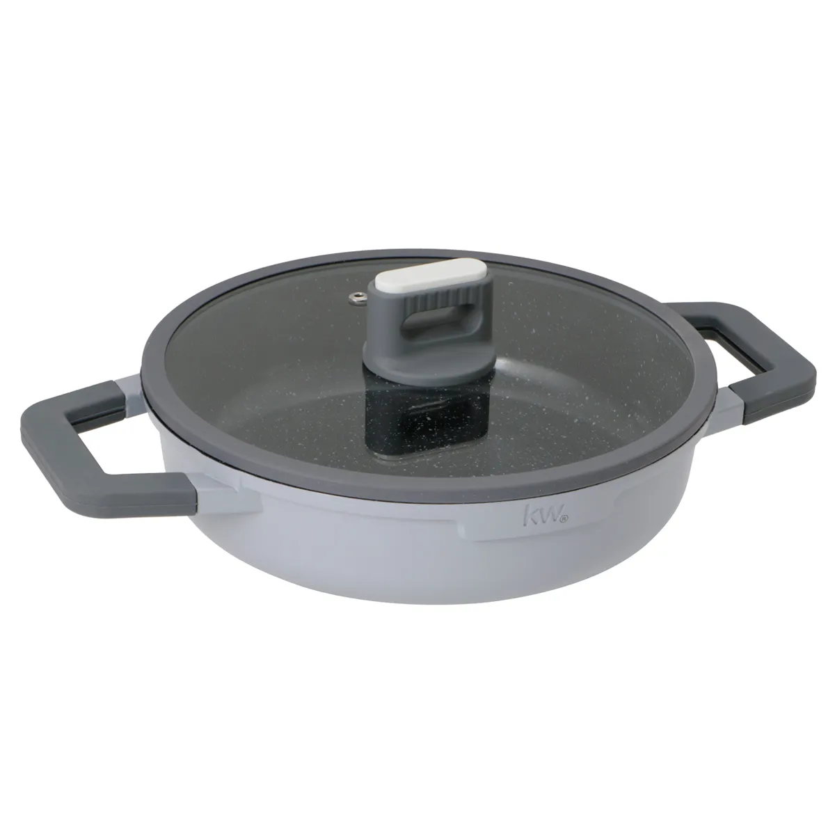 BATERÍA DE COCINA KITCHENWARE CHELSEA CERÁMICA 7 PZS GRIS - 9