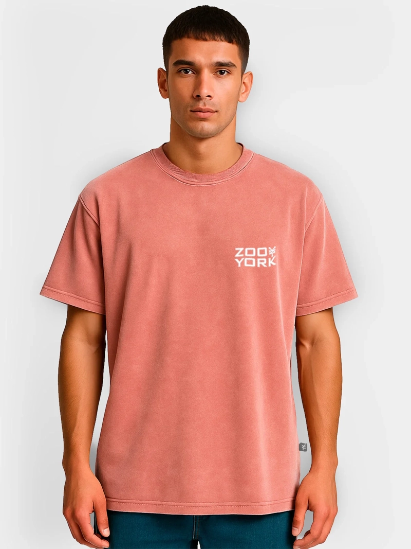 POLERA MANGA CORTA ALGODÓN HOMBRE ZOO YORK WASH - 1