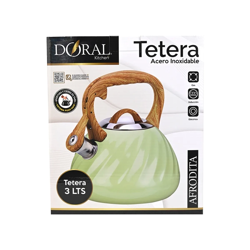 TETERA DORAL AFRODITA 3LTS VERDE - 3
