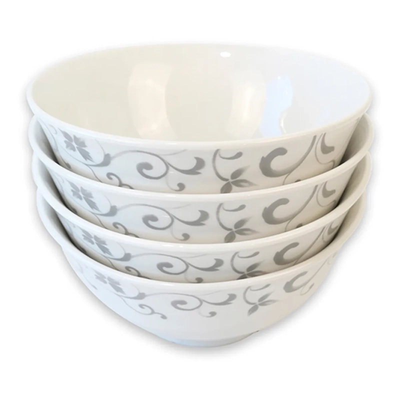 SET BOWL POSTRE DORAL FLOR PORCELANA 4 PZS  - 2