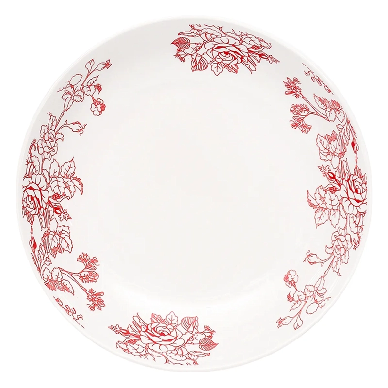 SET PLATO HONDO DORAL FLOR PORCELANA 4 PZS - 1
