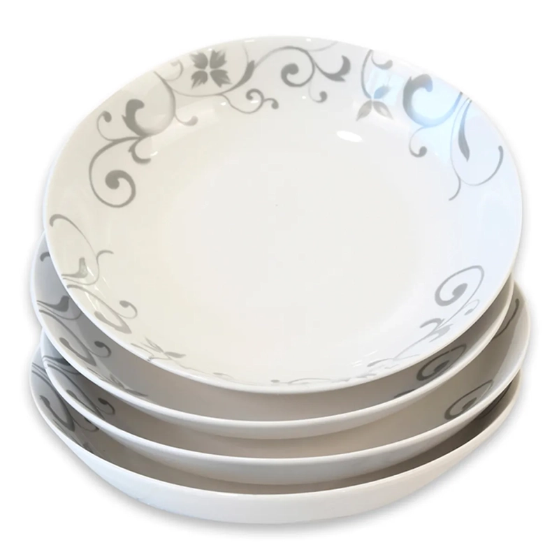 SET PLATO HONDO DORAL FLOR PORCELANA 4 PZS - 2