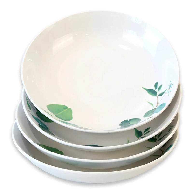 SET PLATO HONDO DORAL FLOR PORCELANA 4 PZS - 2