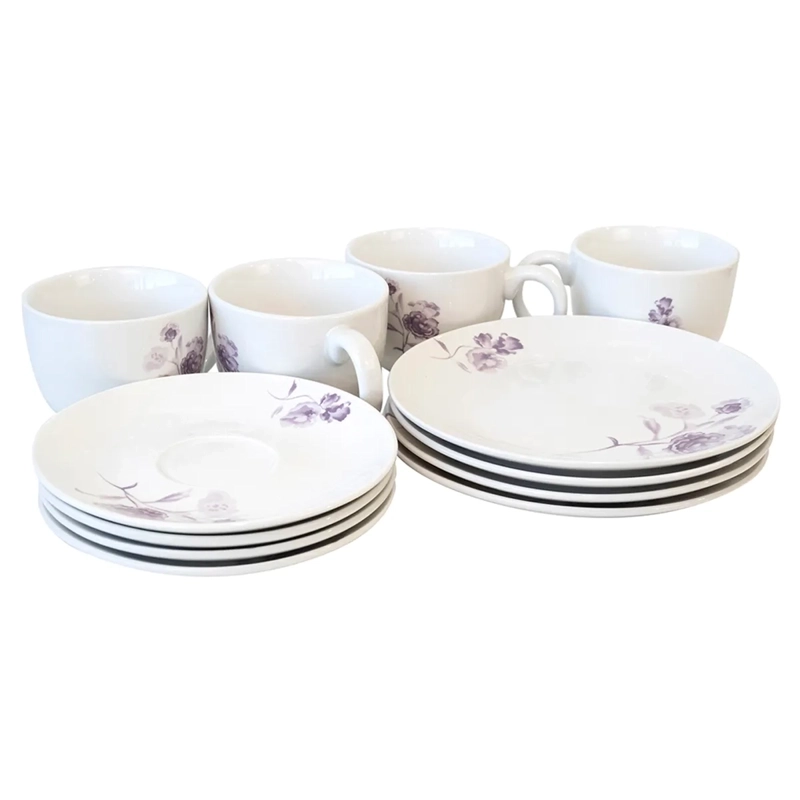 JUEGO DE VAJILLA DORAL ADELA PORCELANA 12 PZS - 2