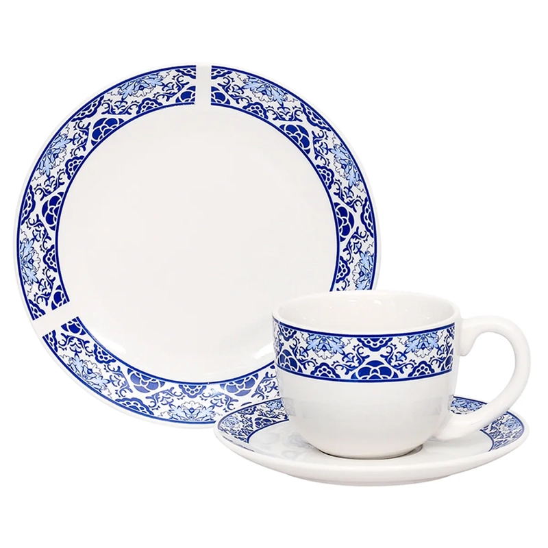 JUEGO DE VAJILLA DORAL AMELIA PORCELANA 12 PZS - 1