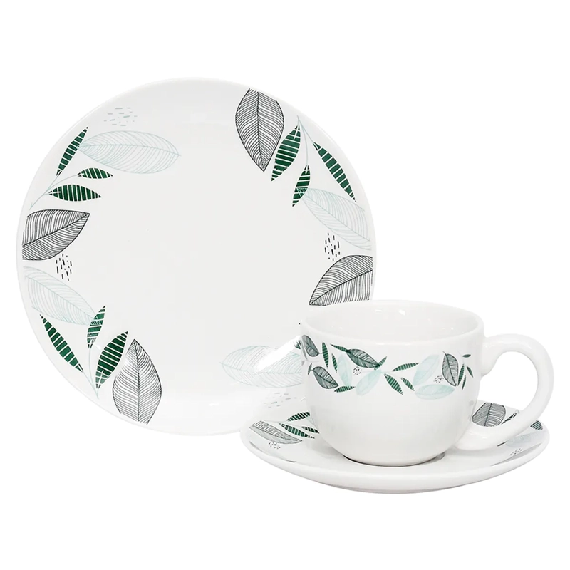 JUEGO DE VAJILLA DORAL EVA PORCELANA 12 PZS