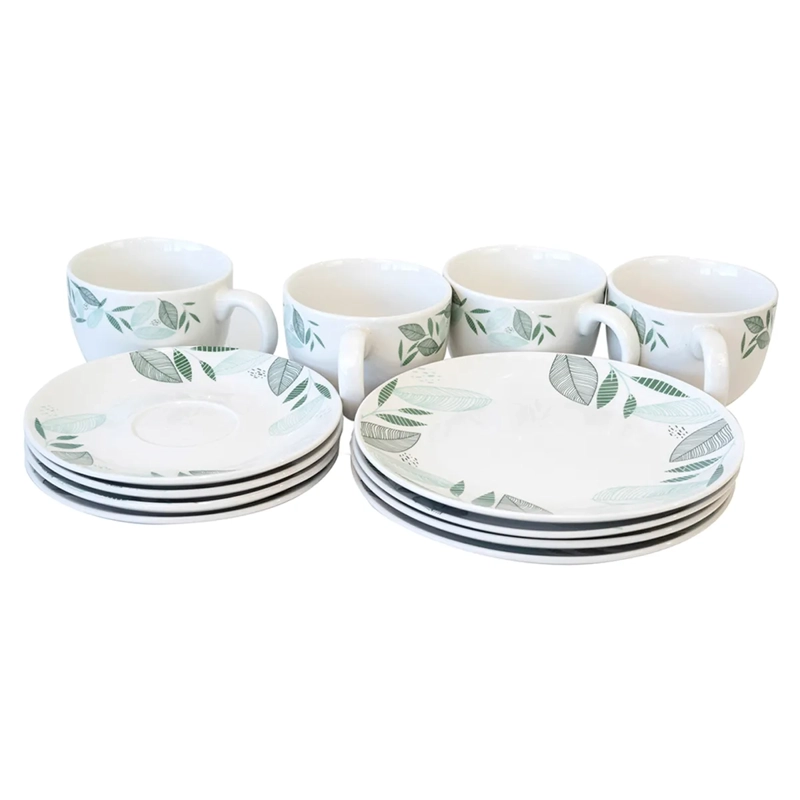 JUEGO DE VAJILLA DORAL EVA PORCELANA 12 PZS - 2