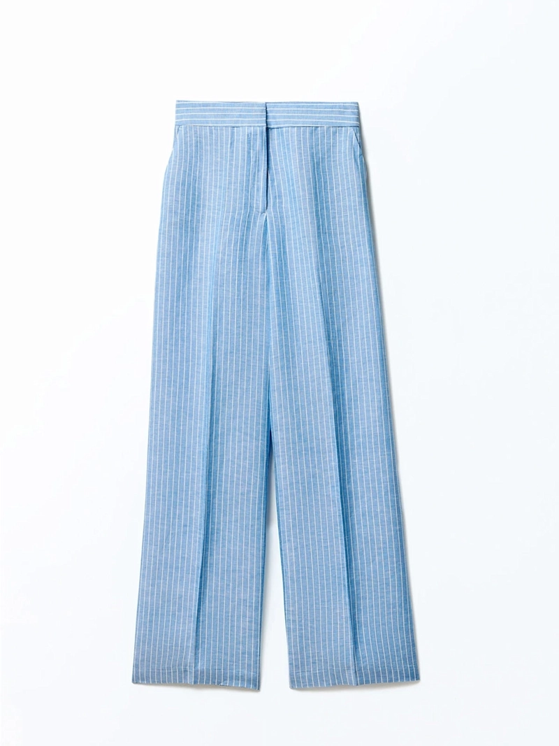 PANTALÓN MUJER SFERA LINO RAYAS - 6