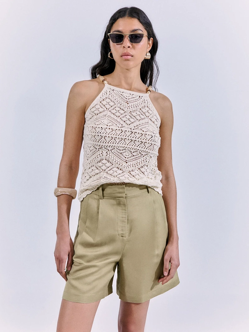 SHORT MUJER SFERA LINO FLUIDO - 1