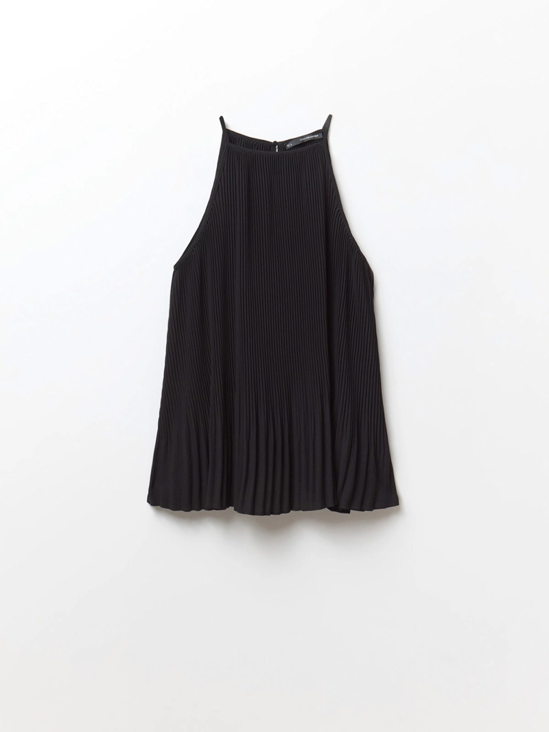 BLUSA MUJER SFERA SIN MANGAS PLISADO - 6