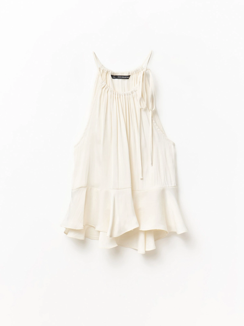 BLUSA MUJER SFERA SIN MANGAS HALTER - 7