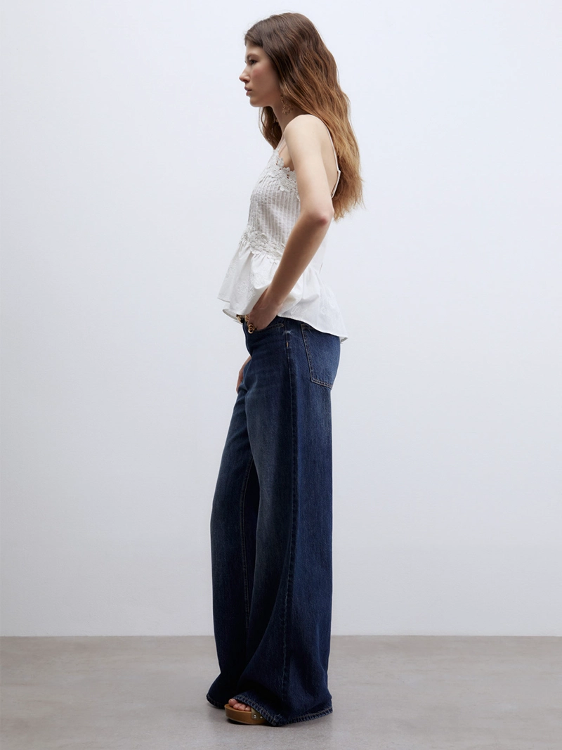 BLUSA MUJER SFERA ALGODÓN SIN MANGAS FLOR - 5