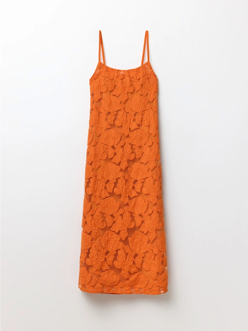 VESTIDO MUJER SFERA ALGODÓN BORDADO - 6