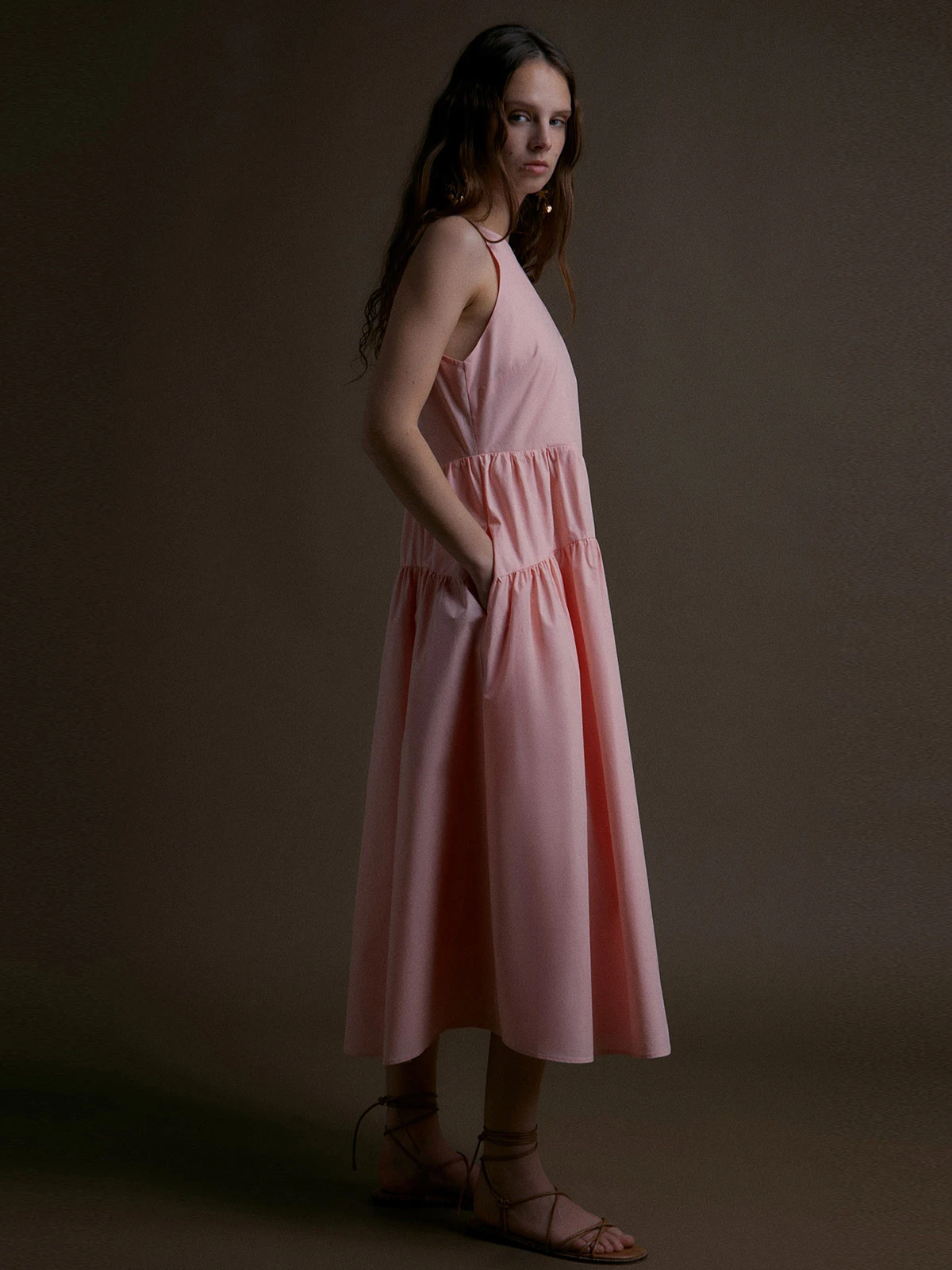 VESTIDO MUJER SFERA ALGODÓN LARGO - 2