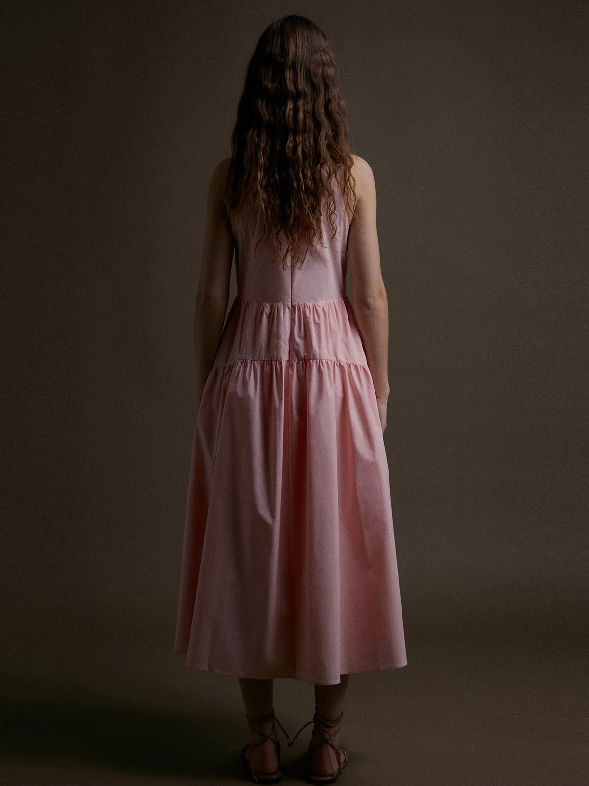 VESTIDO MUJER SFERA ALGODÓN LARGO - 3